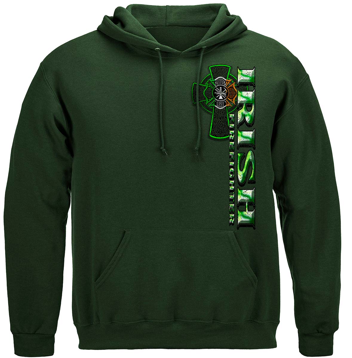 Firefighter Irish Green Foil Premium Long Sleeves