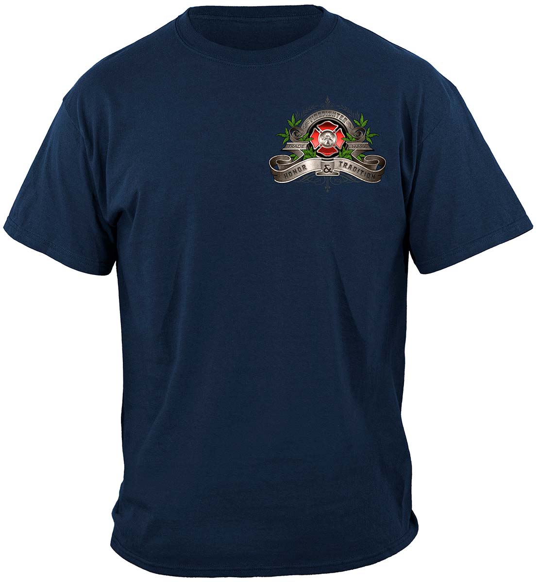 Firefighter Traditional Anique Pump Truck Premium Long Sleeves