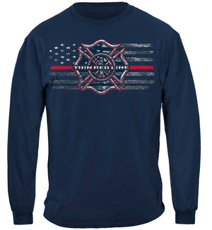 More Picture, Thin Red Line Firefighter Premium Hooded Sweat Shirt