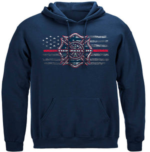 More Picture, Thin Red Line Firefighter Premium Long Sleeves
