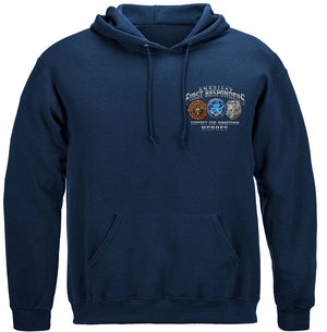 More Picture, America's First Responders Premium Hooded Sweat Shirt