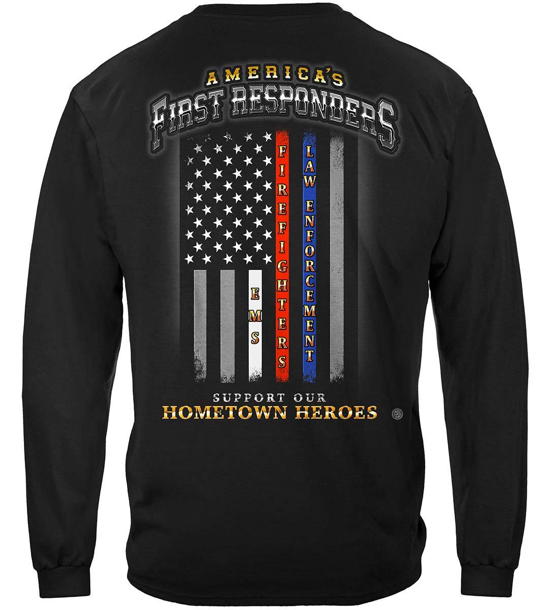 First Responder Flag of Honor Premium Long Sleeves