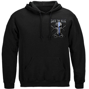 More Picture, Law Enforcement Back the Blue Freedom Skull Premium T-Shirt