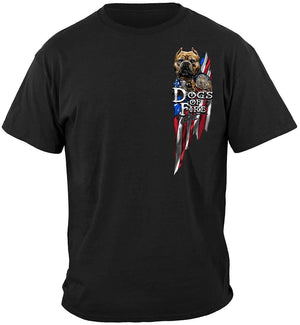 More Picture, Firefighter Pit Bull Dog Tattoo American Flag Premium T-Shirt