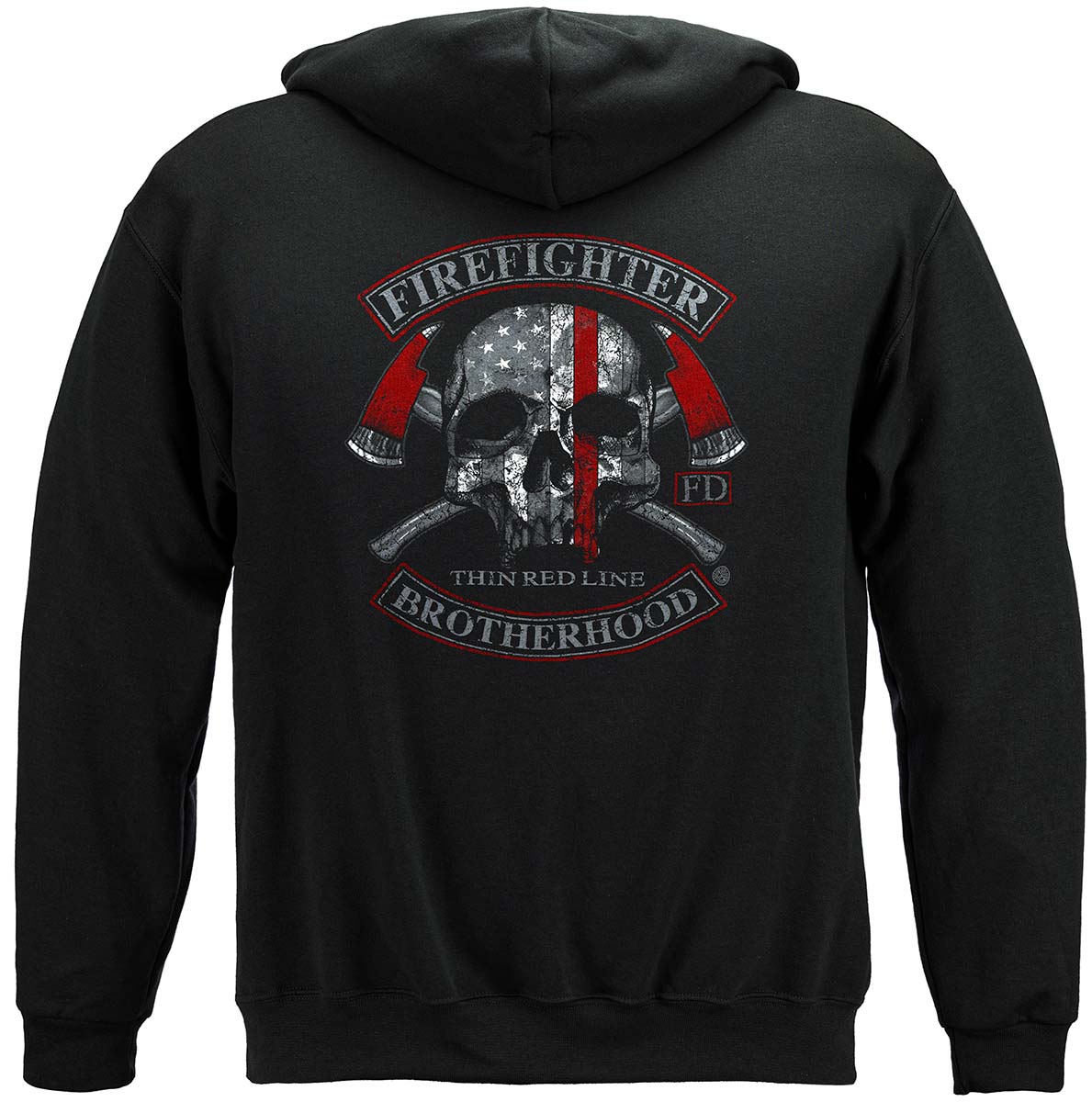Firefighter Brotherhood Skull thin Red line Premium T-Shirt