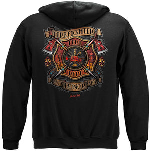 More Picture, Firefighter Vintage Tattoo Art Premium T-Shirt