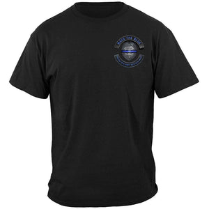 More Picture, Back the Blue Law enforcement Blue lives Mater Serve and Protect Premium T-Shirt