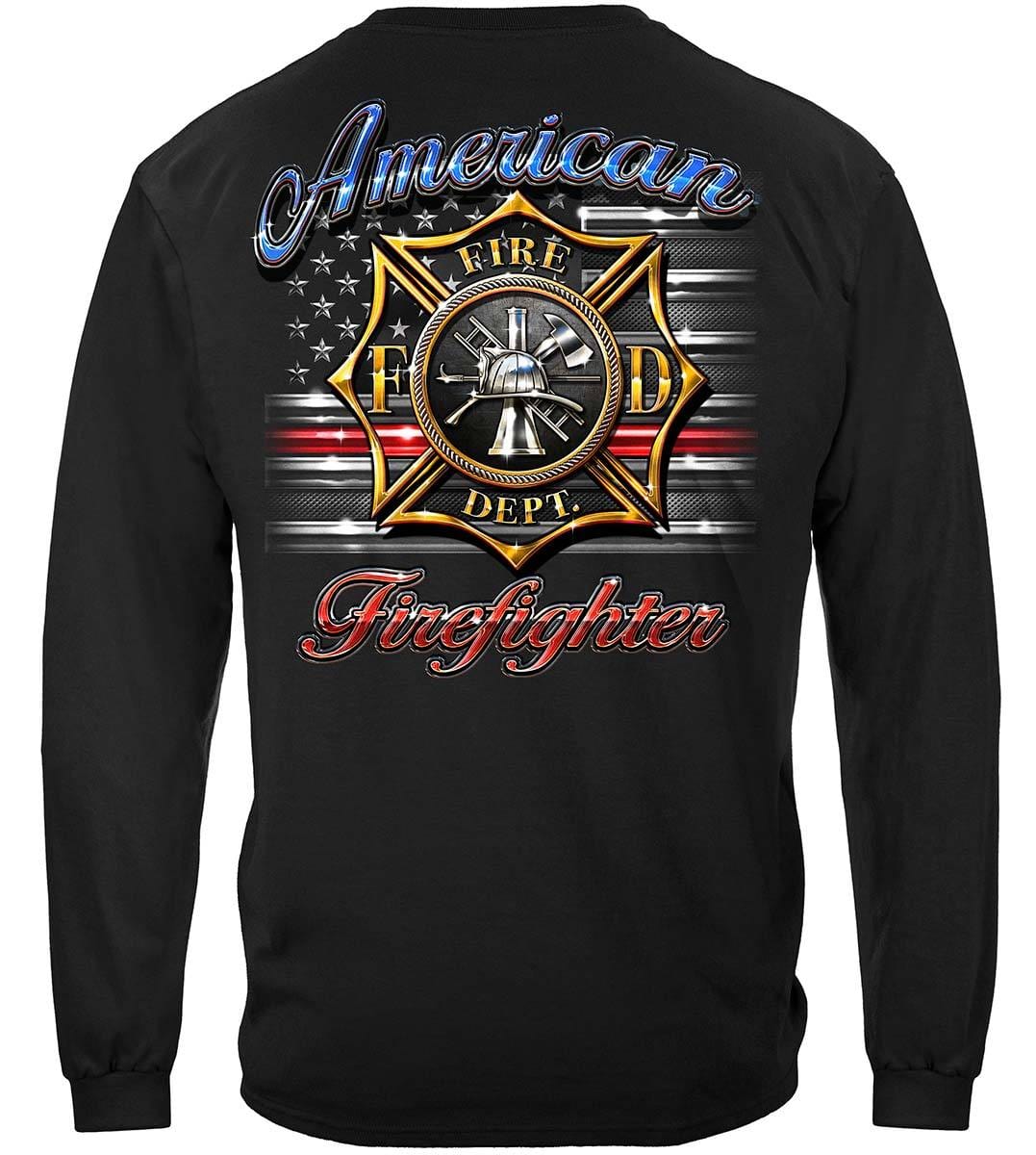 Firefighter Vintage Tattoo Art Premium Long Sleeves