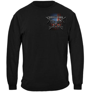More Picture, Skull of Freedom Corrections Officer Premium Hooded Sweat Shirt