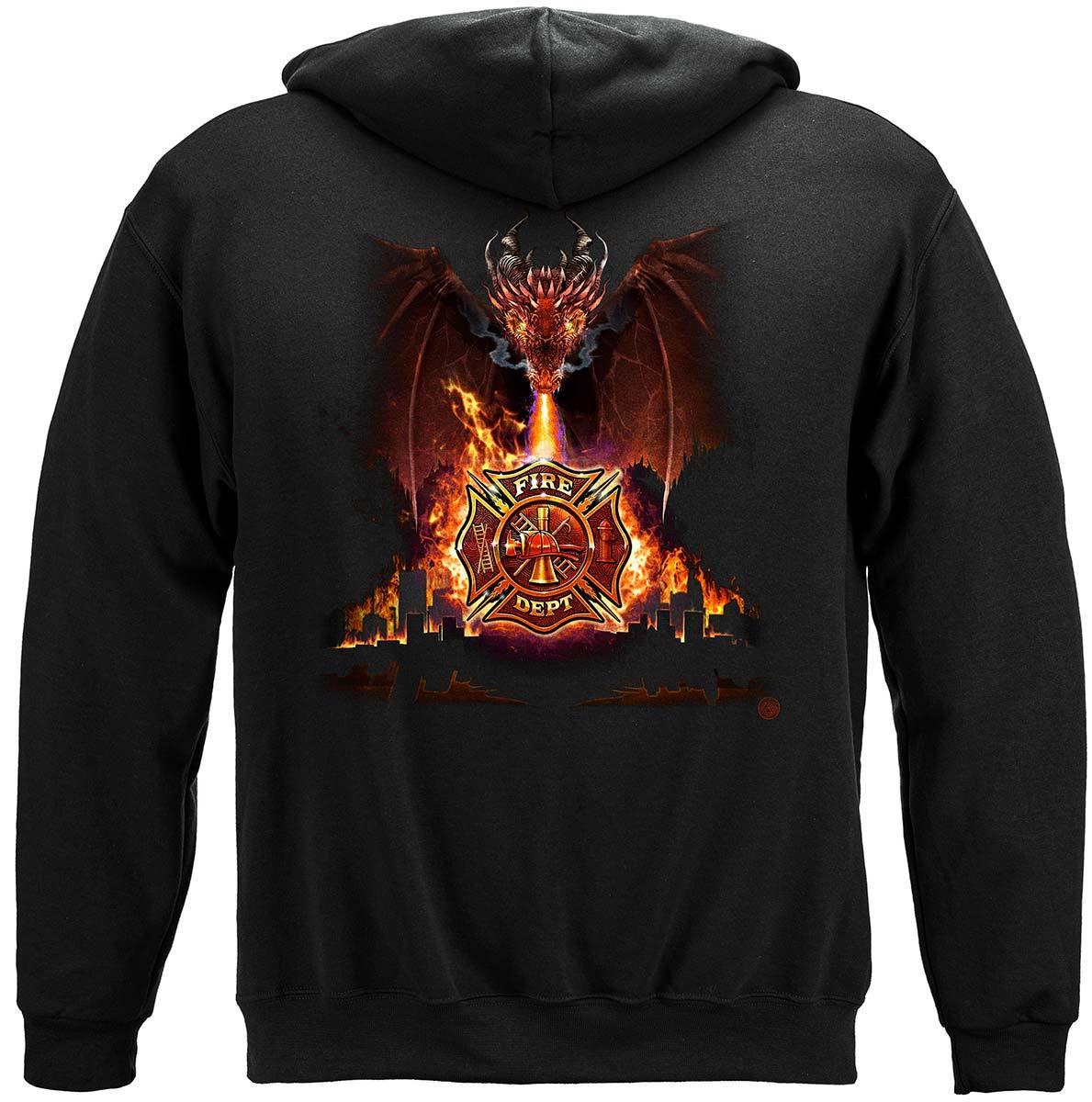 Firefighter City Dragon Premium Hooded Sweat Shirt