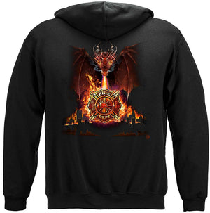 More Picture, Firefighter City Dragon Premium Hooded Sweat Shirt