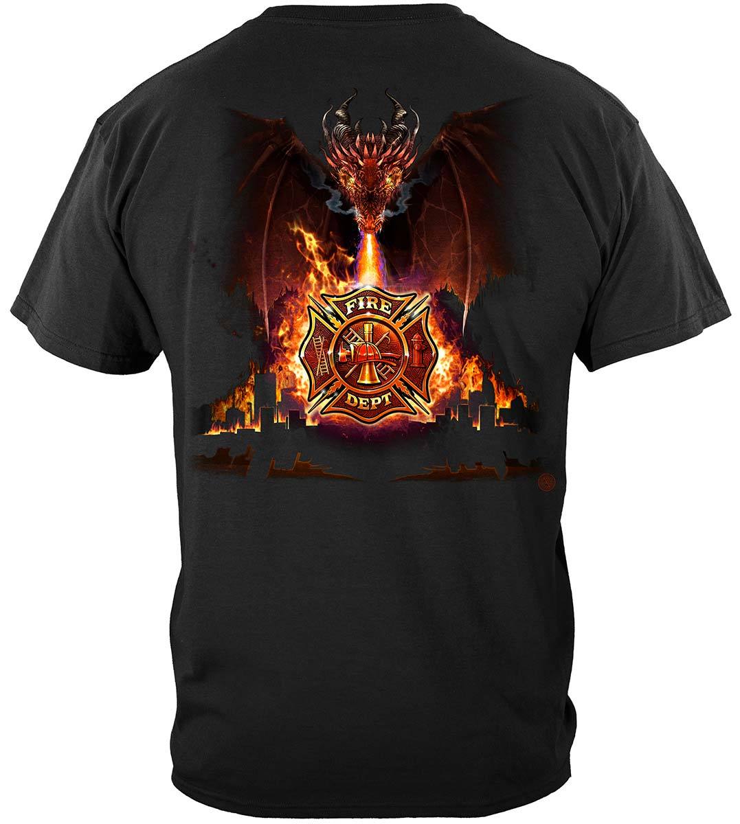 Firefighter City Dragon Premium T-Shirt