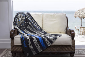 More Picture, Law Enforcement Joshua 1:9 Premium  Plush Blanket
