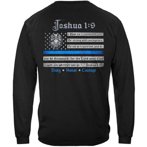 More Picture, Law Enforcement Joshua 1:9 Premium Hooded Sweat Shirt