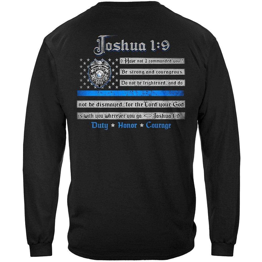Law Enforcement Joshua 1:9 Premium Long Sleeves