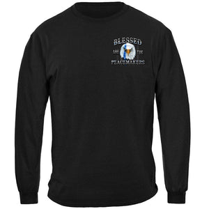 More Picture, Blessed Are the Peace Makers Premium Hooded Sweat Shirt