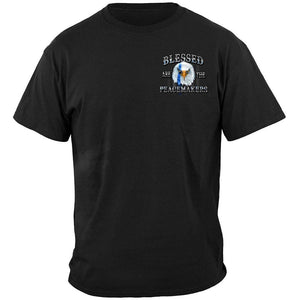More Picture, Blessed Are the Peace Makers Premium Hooded Sweat Shirt