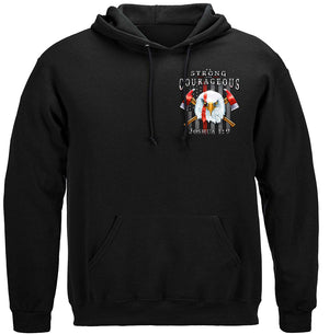 More Picture, Firefighter Eagle Flag Red Line Premium Hooded Sweat Shirt