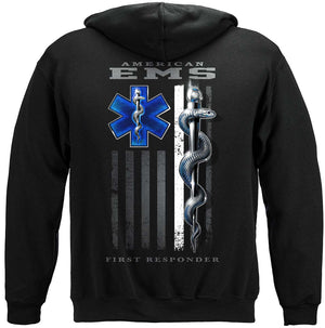More Picture, American EMS First Responder Ghost Flag Premium Long Sleeves