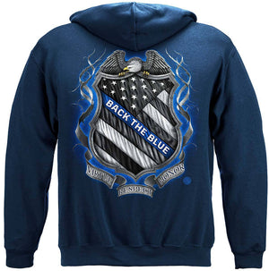 More Picture, Law enforcement Back the Blue Virtue Respect Honor Premium T-Shirt