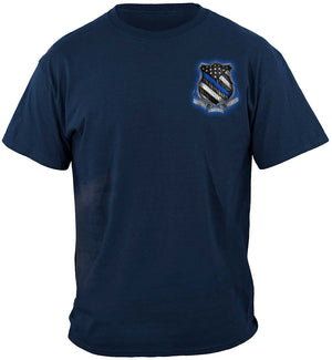 More Picture, Law enforcement Back the Blue Virtue Respect Honor Premium Long Sleeves