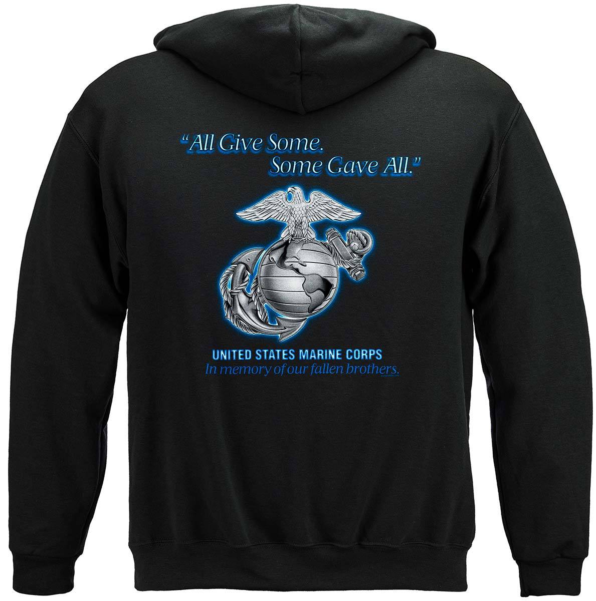 Marines Gave All Premium Hooded Sweat Shirt