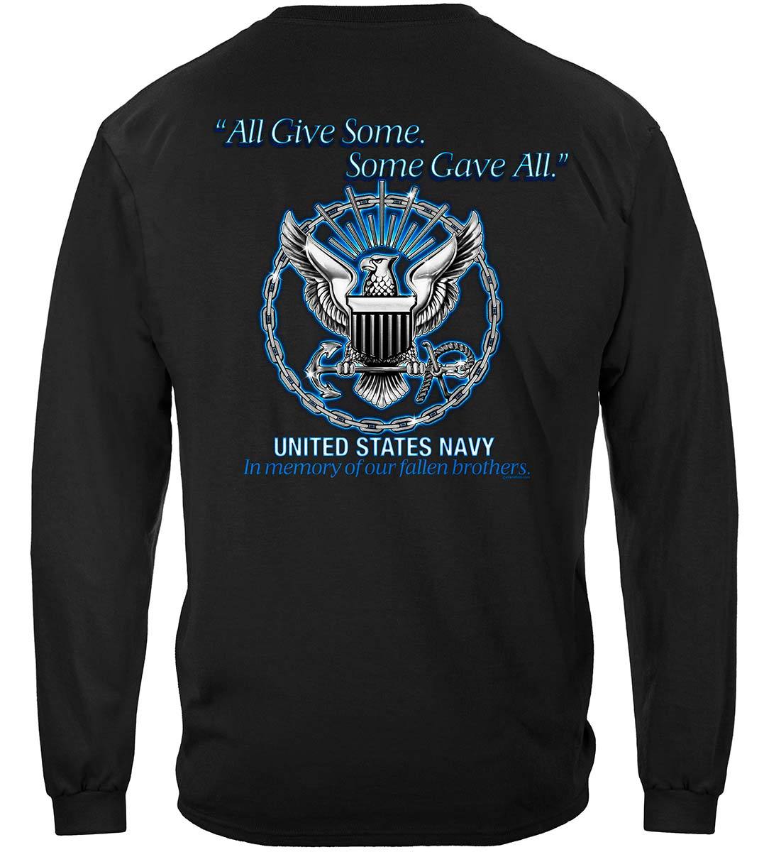 Gave All Navy Premium Hooded Sweat Shirt