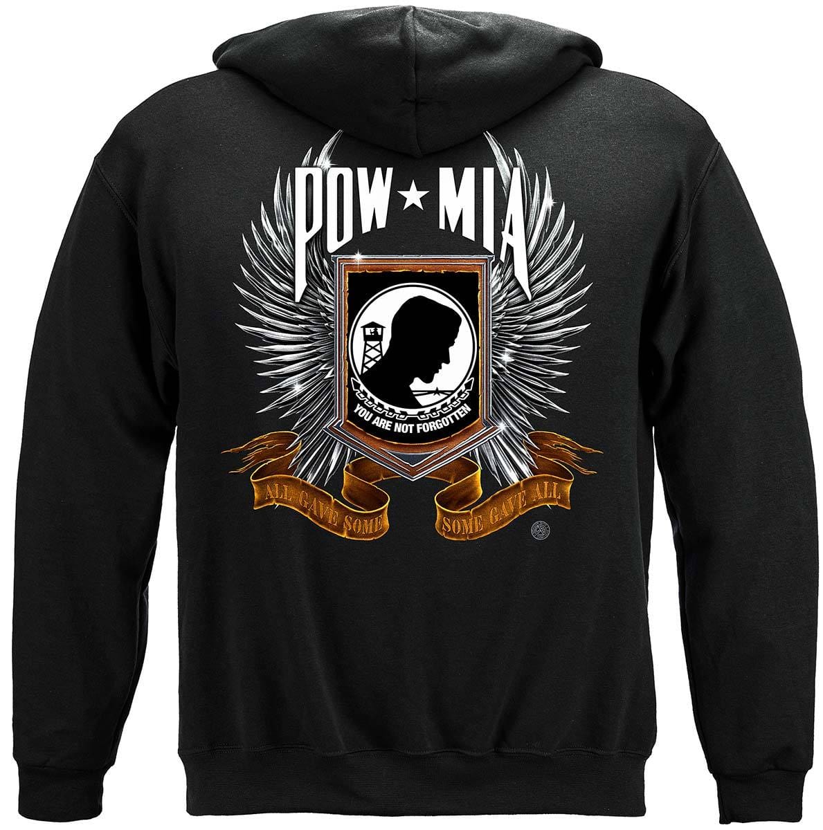 Pow Chrome Wings Premium Hooded Sweat Shirt