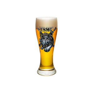 More Picture, Never Retreat Never Surrender Marine Corps Pilsner Glass