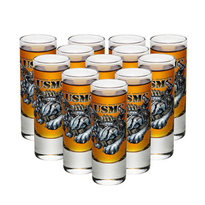 More Picture, Never Retreat Never Surrender Marine Corps Shot Glass