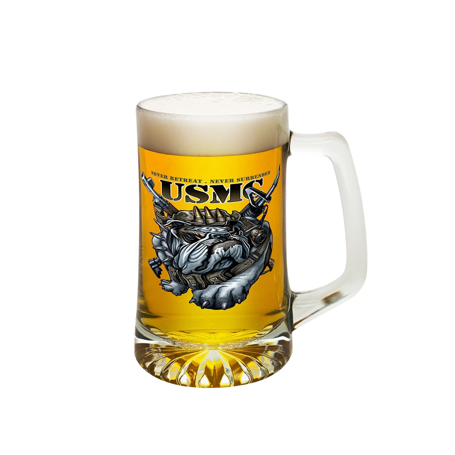 Never Retreat Never Surrender Marine Corps Tankard