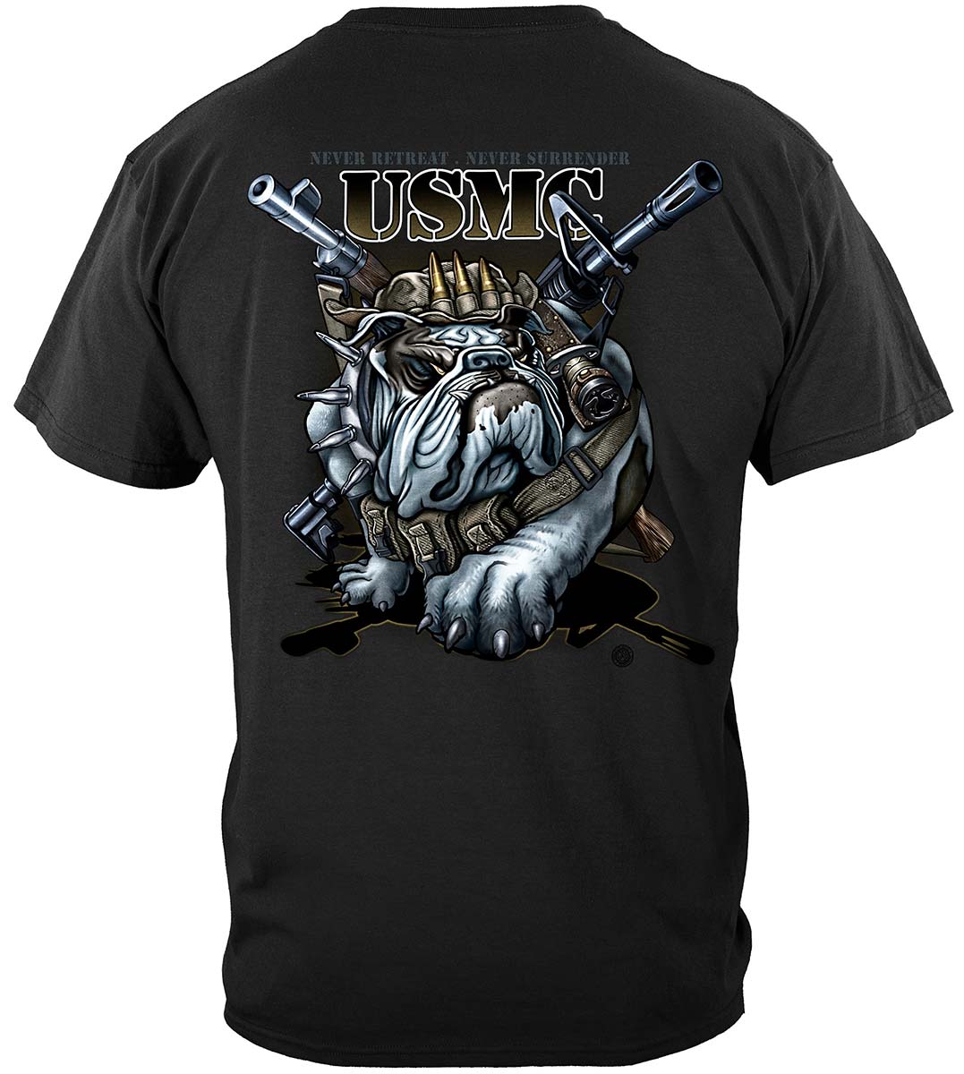 Never Retreat Never Surrender Marine Corps Premium Hooded Sweat Shirt
