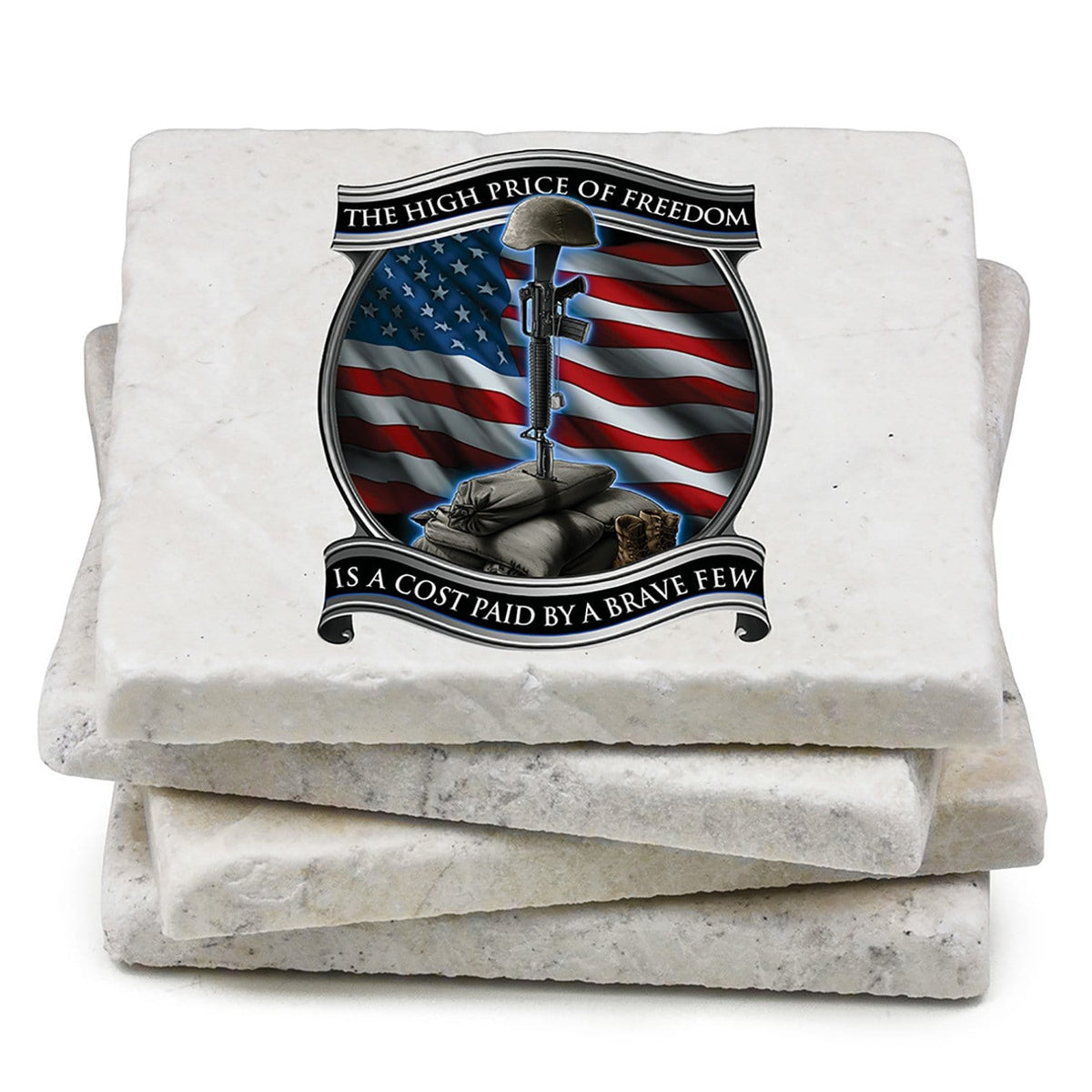 Soldiers Cross Coaster Ivory