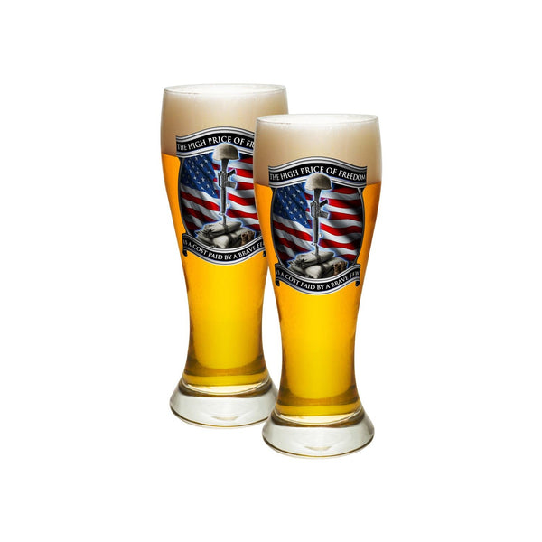 High Price Of Freedom Pilsner Glass - Shop Erazor Bits