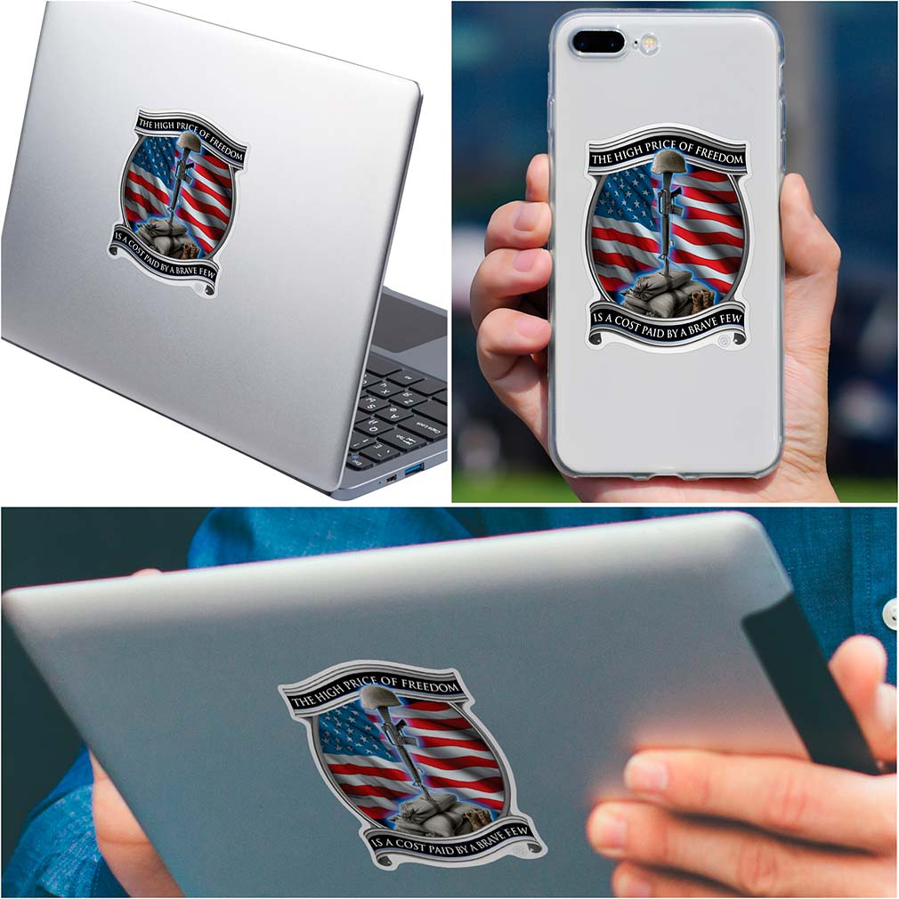 Soldiers Cross Reflective Decal