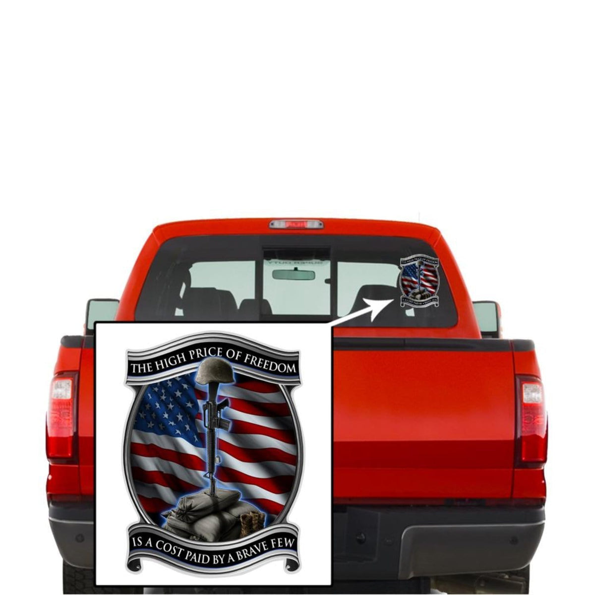 Soldiers Cross Reflective Decal