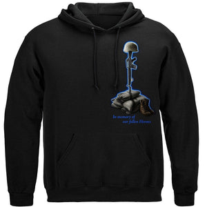 More Picture, Soldiers Cross Premium Men's Hooded Sweat Shirt