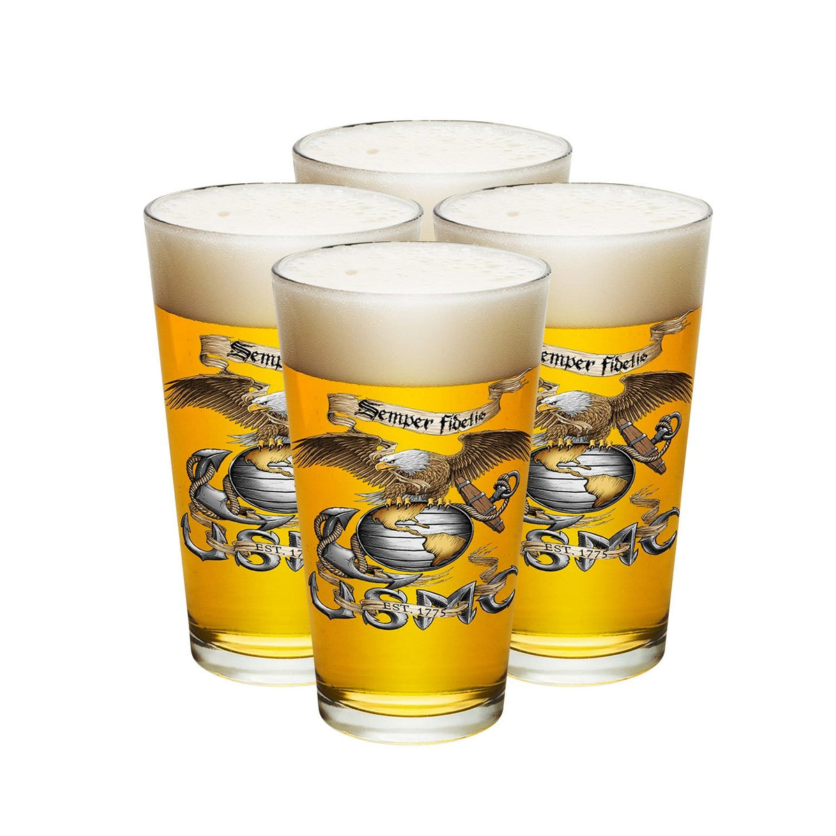 Eagle USMC Pint Glass