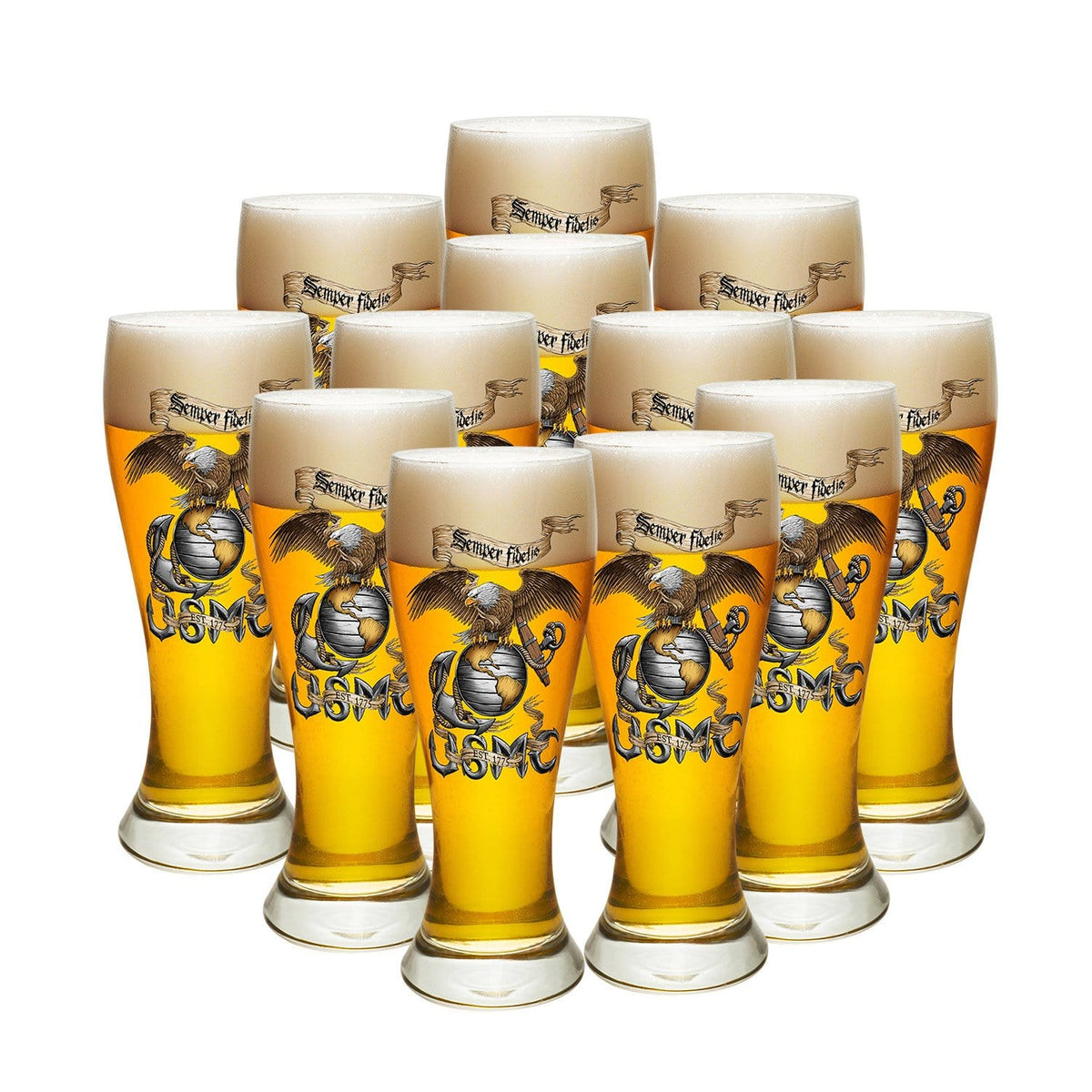 Eagle USMC Pilsner Glass