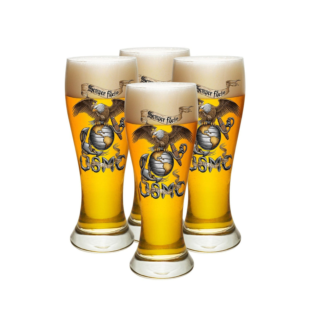 Eagle USMC Pilsner Glass