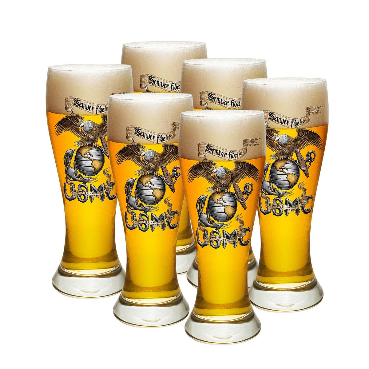Eagle USMC Pilsner Glass