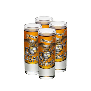 More Picture, Eagle USMC Shot Glass
