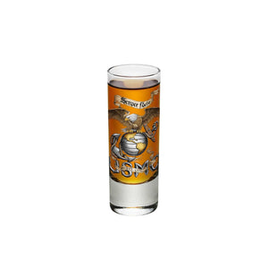 More Picture, Eagle USMC Shot Glass
