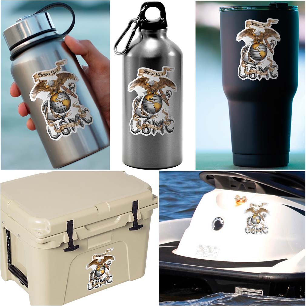 Eagle USMC Reflective Decal