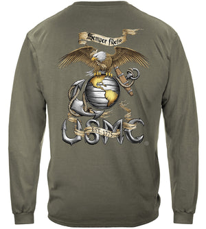 More Picture, Eagle USMC Premium Men's Hooded Sweat Shirt