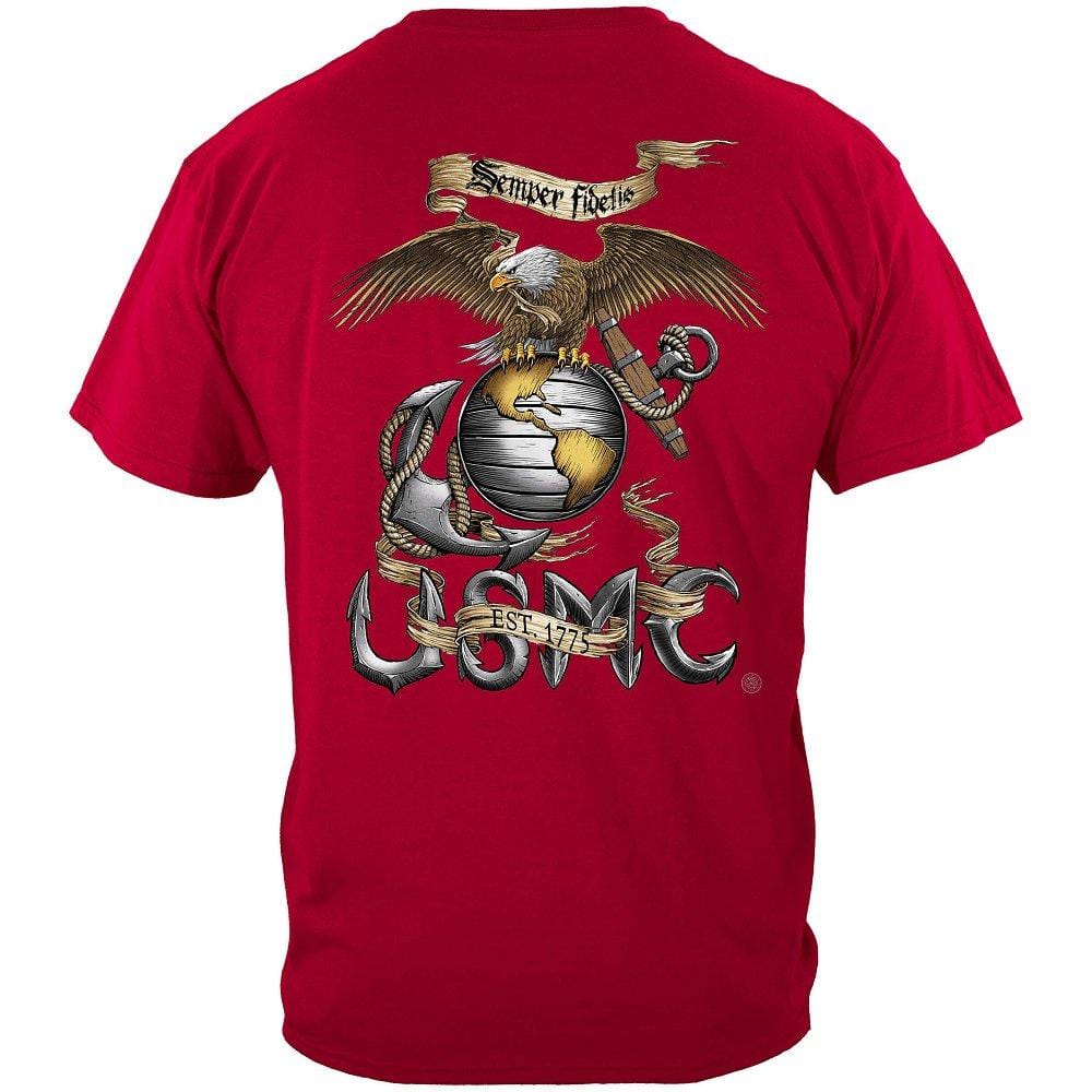 Eagle USMC Premium Men&#39;s Hooded Sweat Shirt