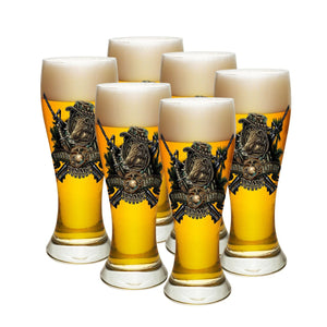More Picture, Marine Devil Dog First In Last Out Pilsner Glass