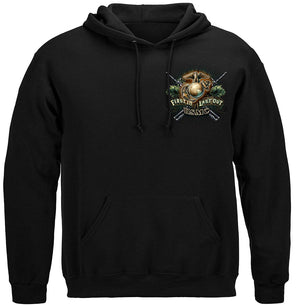 More Picture, Marine Devil Dog First In Last Out Premium Long Sleeves