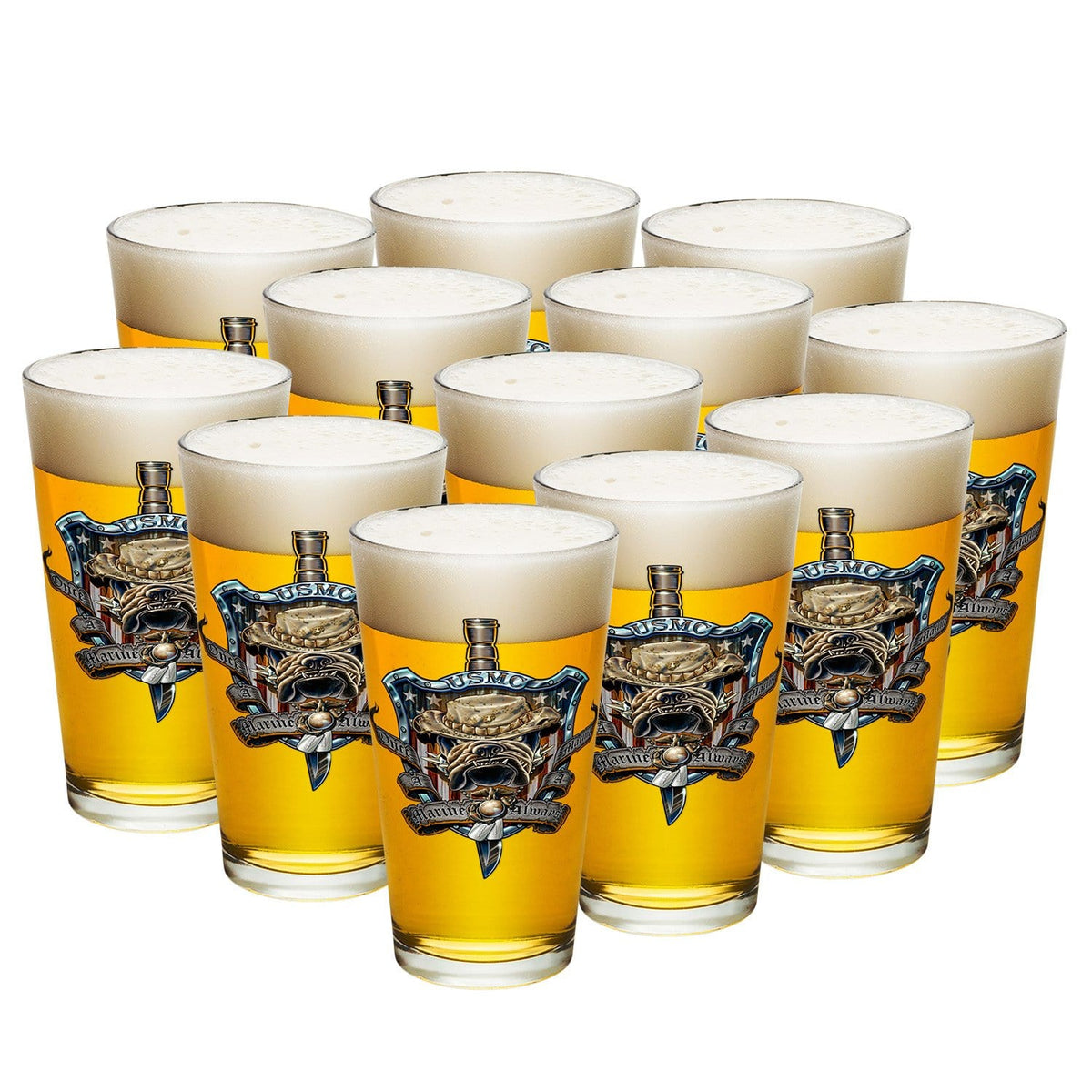 Once And Always A Marine Pint Glass