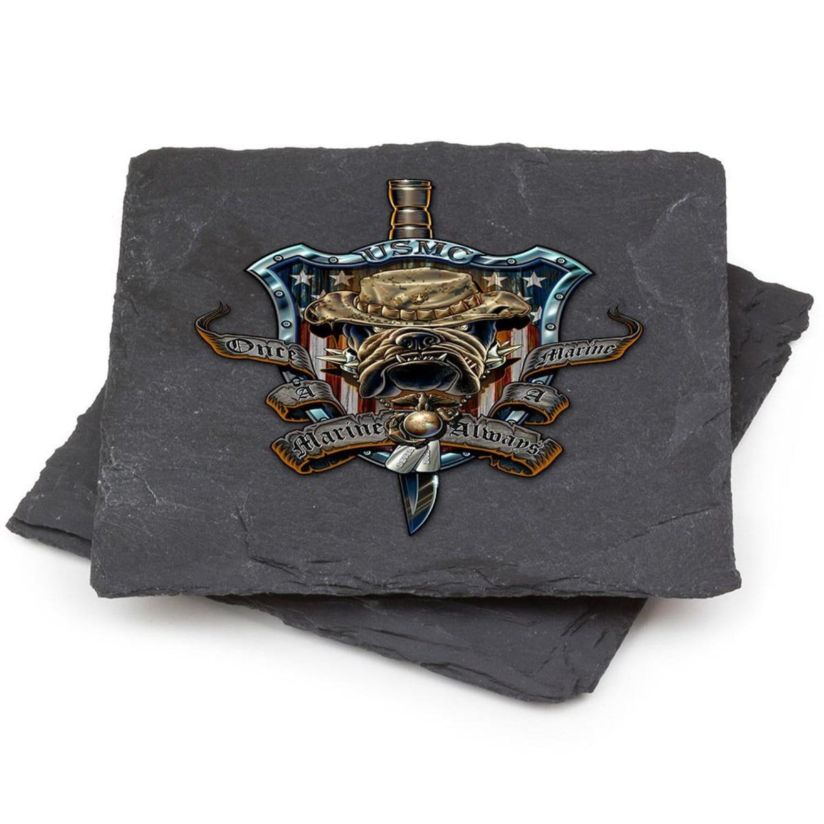 Once And Always A Marine Coaster Black